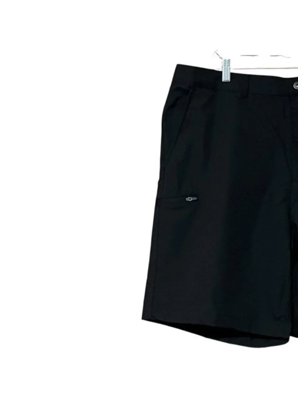 Gerry Men’s Tech Shorts Size 40 Black UPF 30+ Stretch Zip Pockets NWT